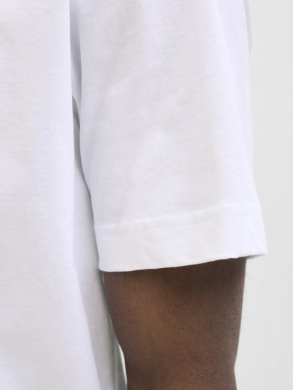 Jack & Jones Calma Crew Neck T-Shirt Bright White - T-krekli - T-krekli - 2XL-14XL