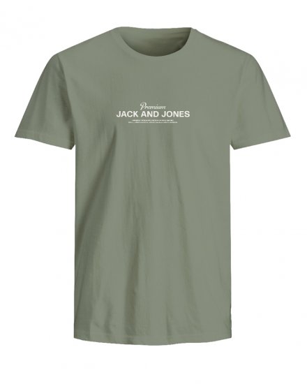 Jack & Jones Ferris Crew Neck T-Shirt Hedge Green - T-krekli - T-krekli - 2XL-14XL
