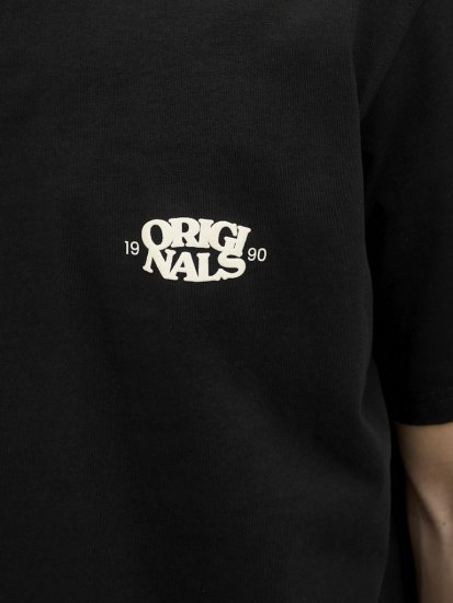  Jack & Jones Tavira Type Crew Neck T-Shirt Black - T-krekli - T-krekli - 2XL-14XL