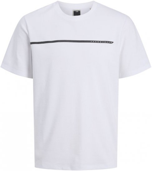 Jack & Jones FUSION Full Branding T-Shirt Bright White - T-krekli - T-krekli - 2XL-14XL