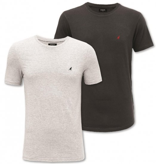 Kangol Jetta T-shirt Black/Grey 2-pack - T-krekli - T-krekli - 2XL-14XL