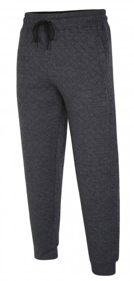 Kam Jeans 238 Quilted Jersey Joggers Charcoal - Sporta bikses un šorti - Sporta bikses un Sporta šorti - 2XL-12XL