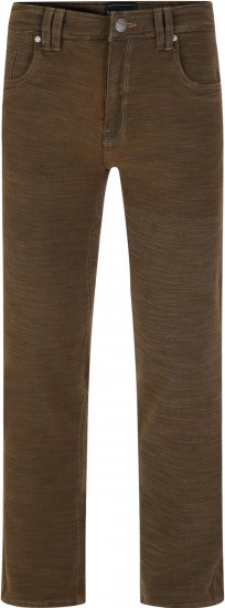 Kam Jeans 264 Slub Weave 5 Pocket Stretch Pants Brown - Džinsi un bikses - Džinsi un Bikses - W40-W70
