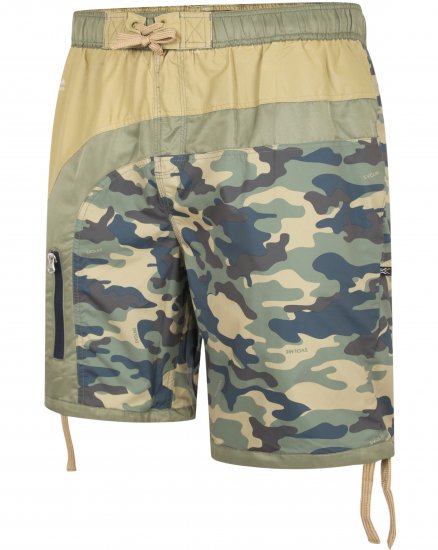 Kam Jeans 3004 Camo Panel Board Swimshorts - Apakšveļa un peldšorti - Apakšveļa - 2XL-8XL