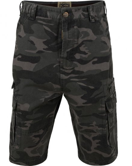 Kam Jeans 329 Short Khaki Camo - Šorti - Šorti - W40-W60