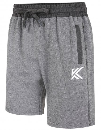 Kam Jeans 3304 Terry Contrast Shorts Charcoal - Sporta bikses un šorti - Sporta bikses un Sporta šorti - 2XL-12XL