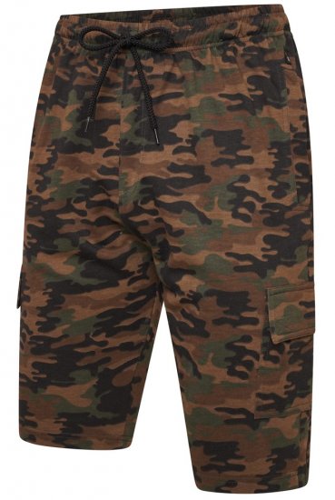 Kam Jeans 3306 Cargo Camo Lounge Shorts Khaki - Sporta bikses un šorti - Sporta bikses un Sporta šorti - 2XL-12XL
