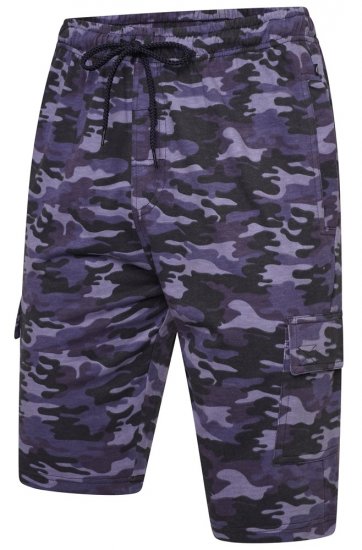 Kam Jeans 3306 Cargo Camo Lounge Shorts Navy - Sporta bikses un šorti - Sporta bikses un Sporta šorti - 2XL-12XL