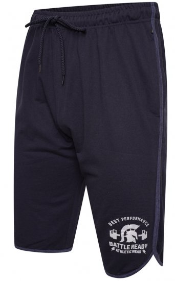 Kam Jeans 3308 Gym Jog Shorts Navy - Sporta apģērbs & outdoor - Liela izmēra sporta apģērbi vīriešiem