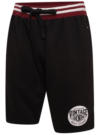 Kam Jeans 3309 Vintage Denim Jog Shorts Black - Sporta bikses un šorti - Sporta bikses un Sporta šorti - 2XL-12XL