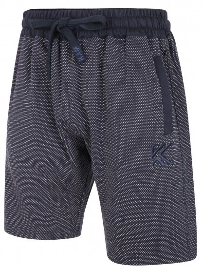 Kam Jeans 3310 Dobby Print Jog Shorts Indigo - Sporta bikses un šorti - Sporta bikses un Sporta šorti - 2XL-12XL
