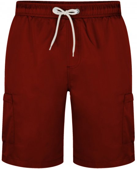 Kam Jeans 334 Cargo Swim Shorts Burgundy - Apakšveļa un peldšorti - Apakšveļa - 2XL-8XL
