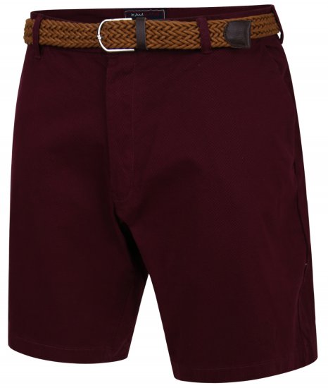 Kam Jeans 339 Dress Shorts Burgundy - Šorti - Šorti - W40-W60