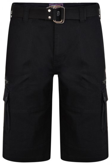 Kam Jeans 343 Cargoshorts Black - Šorti - Šorti - W40-W60