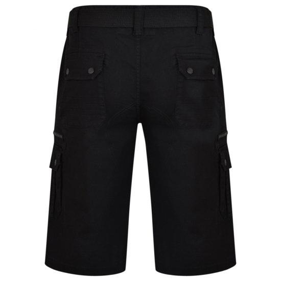 Kam Jeans 343 Cargoshorts Black - Šorti - Šorti - W40-W60