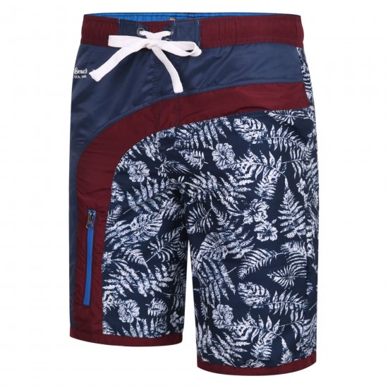 Kam Jeans 349 Leaf Print Swimmers Navy - Apakšveļa un peldšorti - Apakšveļa - 2XL-8XL