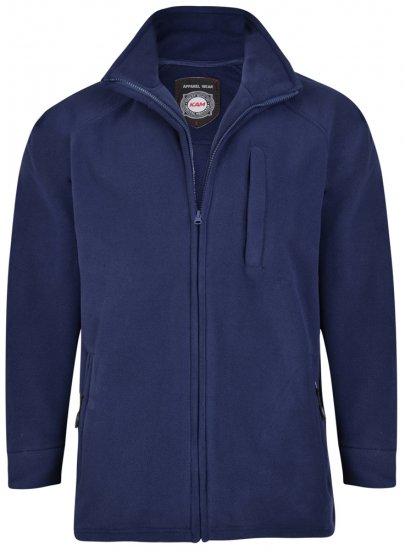 Kam Jeans 437 Fleece Jacket Navy - Džemperi un džemperi ar kapuci - Džemperi - 2XL-14XL