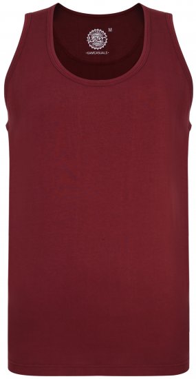 Kam Jeans 500 Tank Top Burgundy - T-krekli - T-krekli - 2XL-14XL