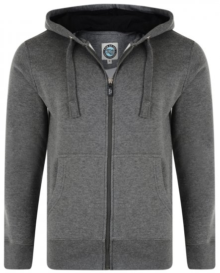 Kam Jeans Hoodie Charcoal TALL SIZES - VĪRIEŠU APĢĒRBS MT-6XLT - Apģērbs gariem vīriešiem