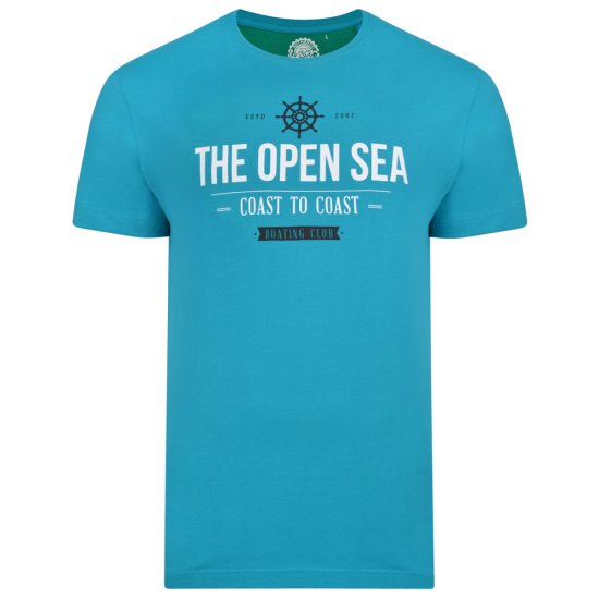 Kam Jeans 5254 Open Sea T-Shirt Light Blue - T-krekli - T-krekli - 2XL-14XL