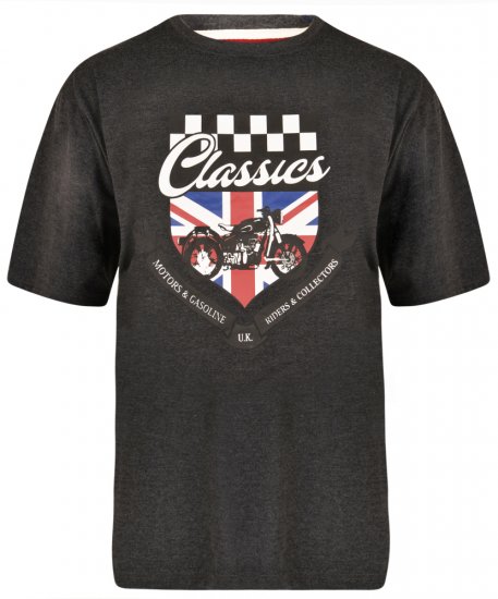 Kam Jeans 5280 T-shirt Charcoal - T-krekli - T-krekli - 2XL-14XL