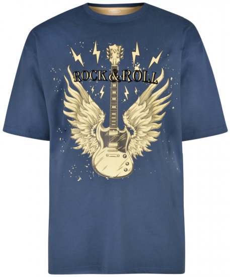 Kam Jeans 5283 T-shirt Navy - T-krekli - T-krekli - 2XL-14XL