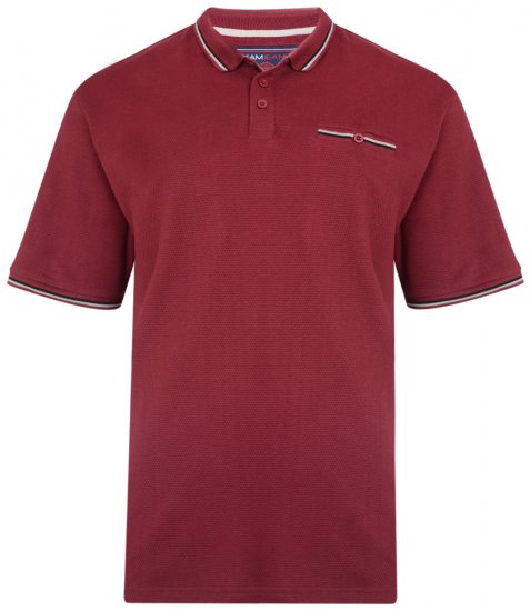 Kam Jeans 5291 Polo Burgundy - Polo krekli - Polo krekli - 2XL-8XL