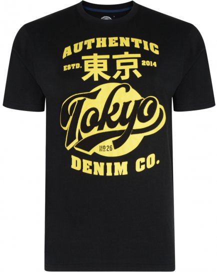 Kam Jeans 5296 T-shirt Black - T-krekli - T-krekli - 2XL-14XL