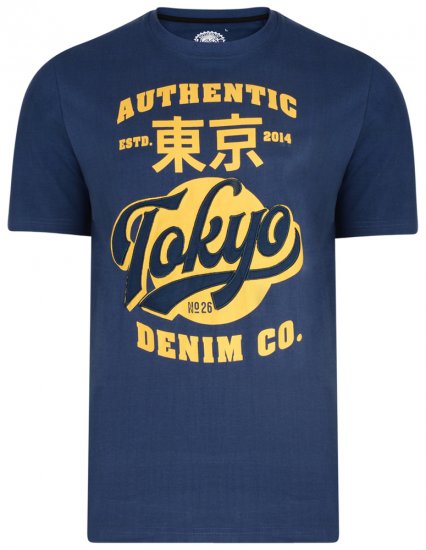 Kam Jeans 5296 T-shirt Navy - T-krekli - T-krekli - 2XL-14XL