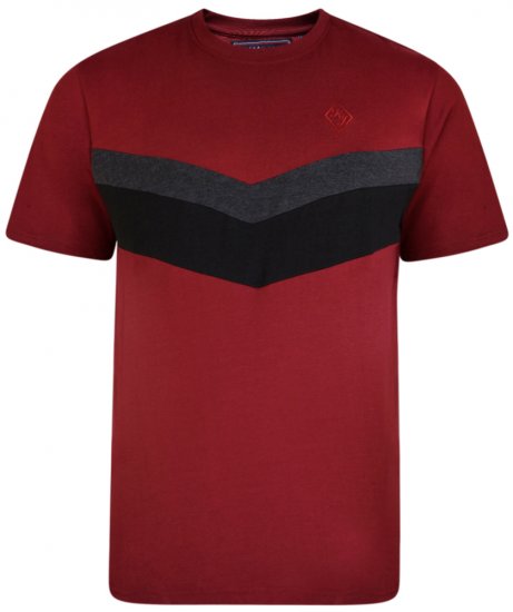 Kam Jeans 5306 T-shirt Burgundy - T-krekli - T-krekli - 2XL-14XL