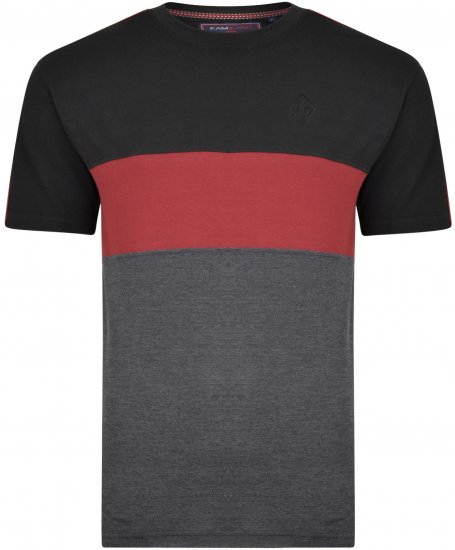 Kam Jeans 5322 T-shirts black - T-krekli - T-krekli - 2XL-14XL