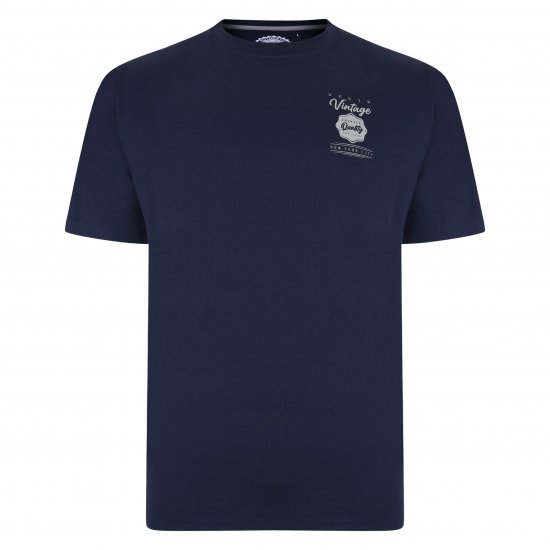 Kam Jeans 5348 T-shirt Vintage/Denim Twin Pack - T-krekli - T-krekli - 2XL-14XL
