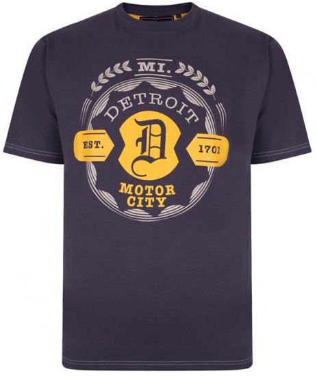 Kam Jeans 5350 Detroits Motors T-shirt Charcoal - T-krekli - T-krekli - 2XL-14XL