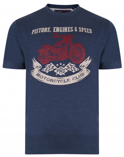 Kam Jeans 5351 Piston Motors Club T-shirt Insignia - T-krekli - T-krekli - 2XL-14XL