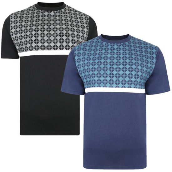 Kam Jeans 5366 Twin Pack Crew Neck T-Shirts - T-krekli - T-krekli - 2XL-14XL