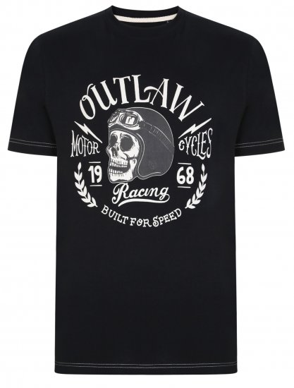 Kam Jeans 5391 Outlaws Skull Print T-Shirt - T-krekli - T-krekli - 2XL-14XL