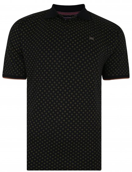 Kam Jeans 5440 Dobby Print Polo - Polo krekli - Polo krekli - 2XL-8XL
