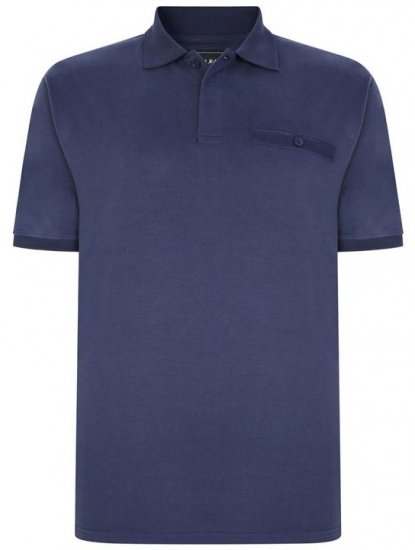 Kam Jeans 5450 Peach Finish Polo Navy - Polo krekli - Polo krekli - 2XL-8XL