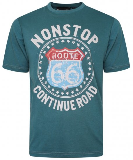Kam Jeans 5708 Route 66 T-Shirt Pacific - T-krekli - T-krekli - 2XL-14XL