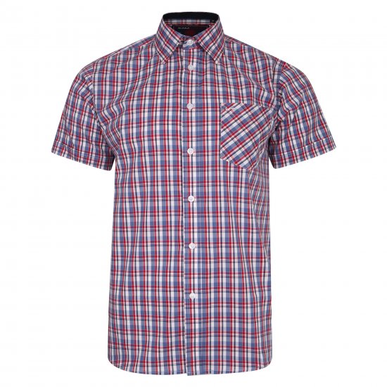 Kam Jeans 6202 Casual Shirt Red - Krekli - Krekli - 2XL-8XL