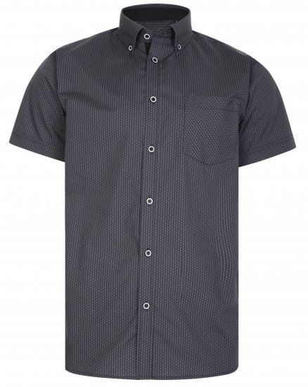 Kam Jeans 6226 Casual Short Sleeve Shirt Charcoal - Krekli - Krekli - 2XL-8XL