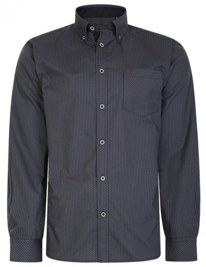 Kam Jeans 6226 LS Casual Shirt Charcoal - Krekli - Krekli - 2XL-8XL