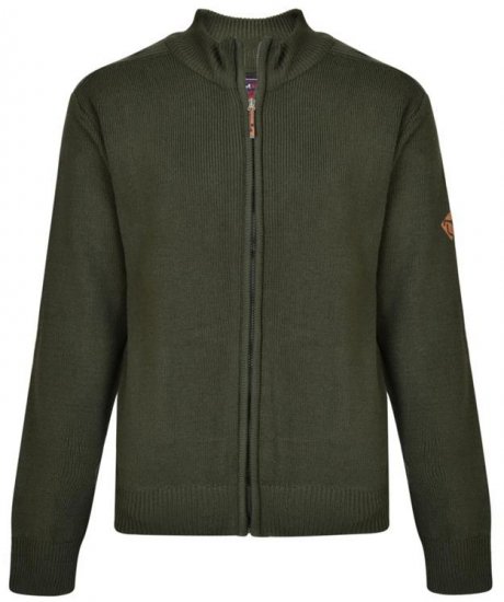 Kam Jeans 68 Casual Zip Thru Knitted Jumper Khaki - Džemperi un džemperi ar kapuci - Džemperi - 2XL-14XL