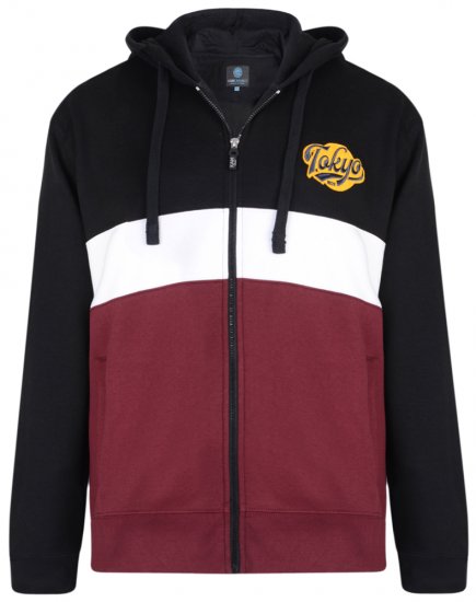 Kam Jeans 7002 Hoodie Burgundy - Džemperi un džemperi ar kapuci - Džemperi - 2XL-14XL