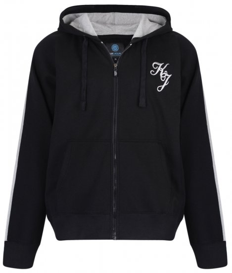 Kam Jeans 7005 Hoodie Black - Džemperi un džemperi ar kapuci - Džemperi - 2XL-14XL