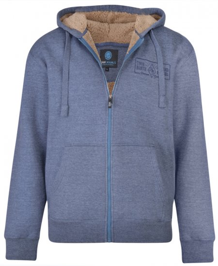 Kam Jeans 7006 Sherpa Lined Hoodie Denim - Džemperi un džemperi ar kapuci - Džemperi - 2XL-14XL