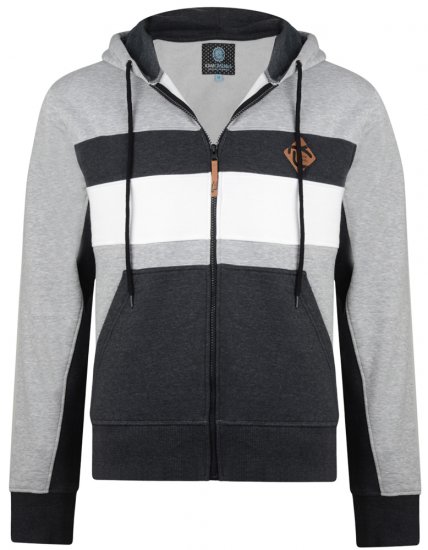 Kam Jeans 701 Cut and Sew Hoodie Grey - Džemperi un džemperi ar kapuci - Džemperi - 2XL-14XL