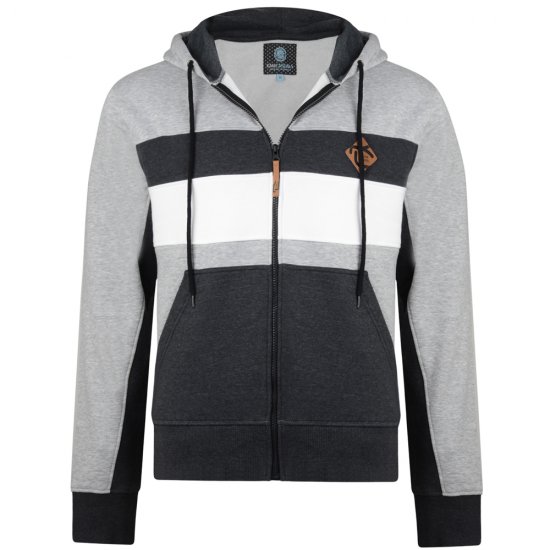 Kam Jeans 701 Cut and Sew Hoodie Grey - Džemperi un džemperi ar kapuci - Džemperi - 2XL-14XL