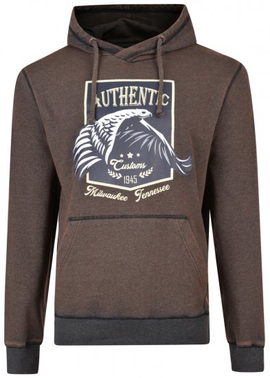 Kam Jeans 7010 Hoodie Black - Džemperi un džemperi ar kapuci - Džemperi - 2XL-14XL