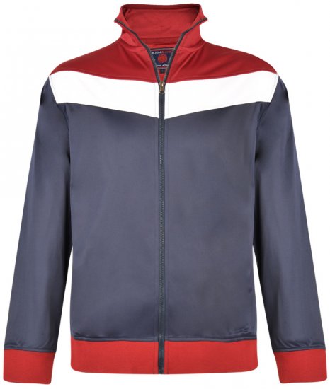 Kam Jeans 7014 Track Jacket Navy - Džemperi un džemperi ar kapuci - Džemperi - 2XL-14XL